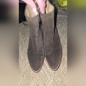Talbots Dark Brown Suede Heeled Boots